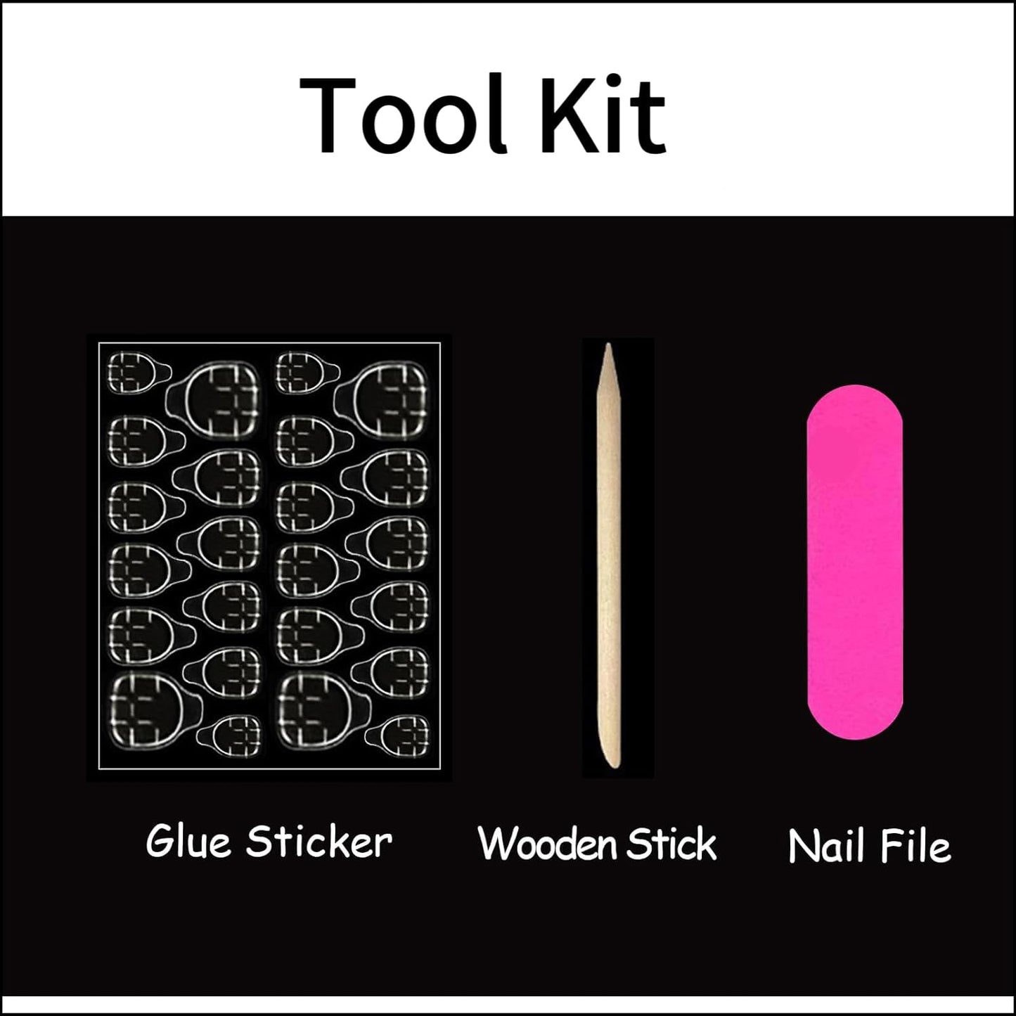 Pink French Tip Press on Nails Medium Square Fake Nails with Heart Rhinestone Design Valentine's Day False Nails for Women 24 Pcs