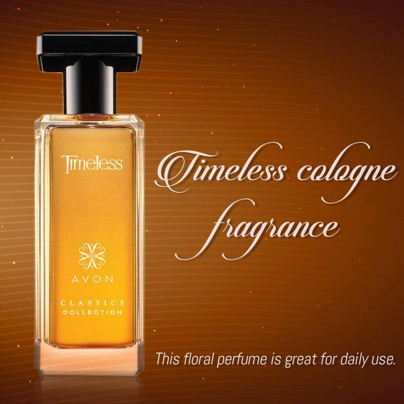 AVON Classics Timeless Cologne for Women & Men β Long-Lasting Floral Perfume with Bergamot, Jasmine & Patchouli β Sophisticated Clean Fragrance for All Occasions, 1.7 fl oz