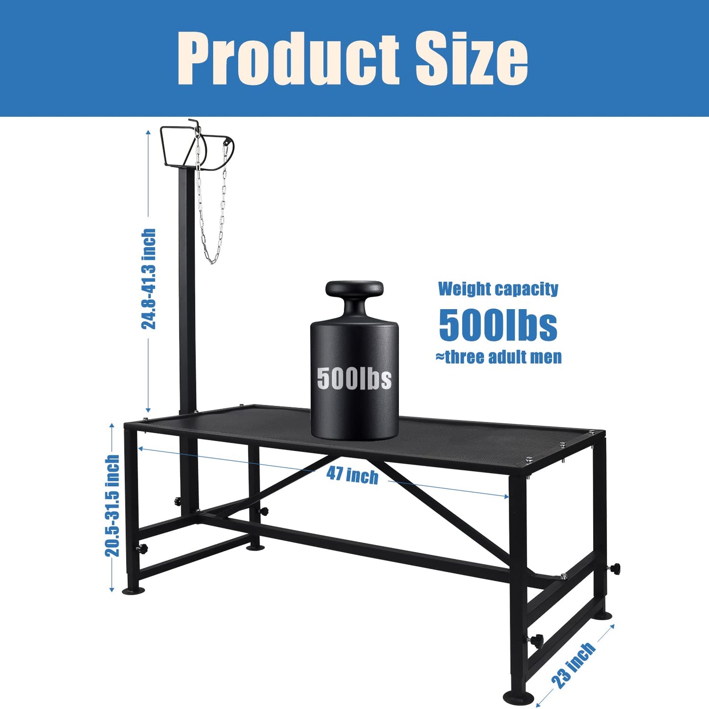 Belinova Goat Milking Stand 600Lbs Goat Stand Sheep Stand for Trimming Metal Livestock Stand with Adjustable Headpiece Goat Shearing Livestock Stand Height Adjustable, Black