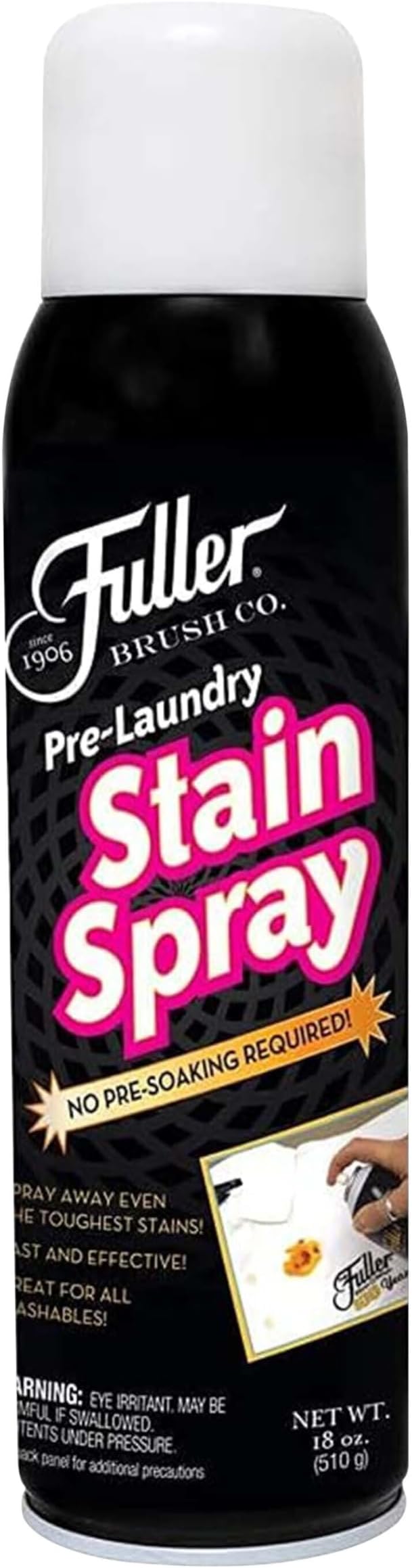Fuller Brush Pre-Laundry Stain Remover Spray 18 fl oz â Fast-Acting Stain Fighter for Clothes â Removes Grease, Ink, Food & More â No Soak, Safe on Colors & Whites (Pack of 1)