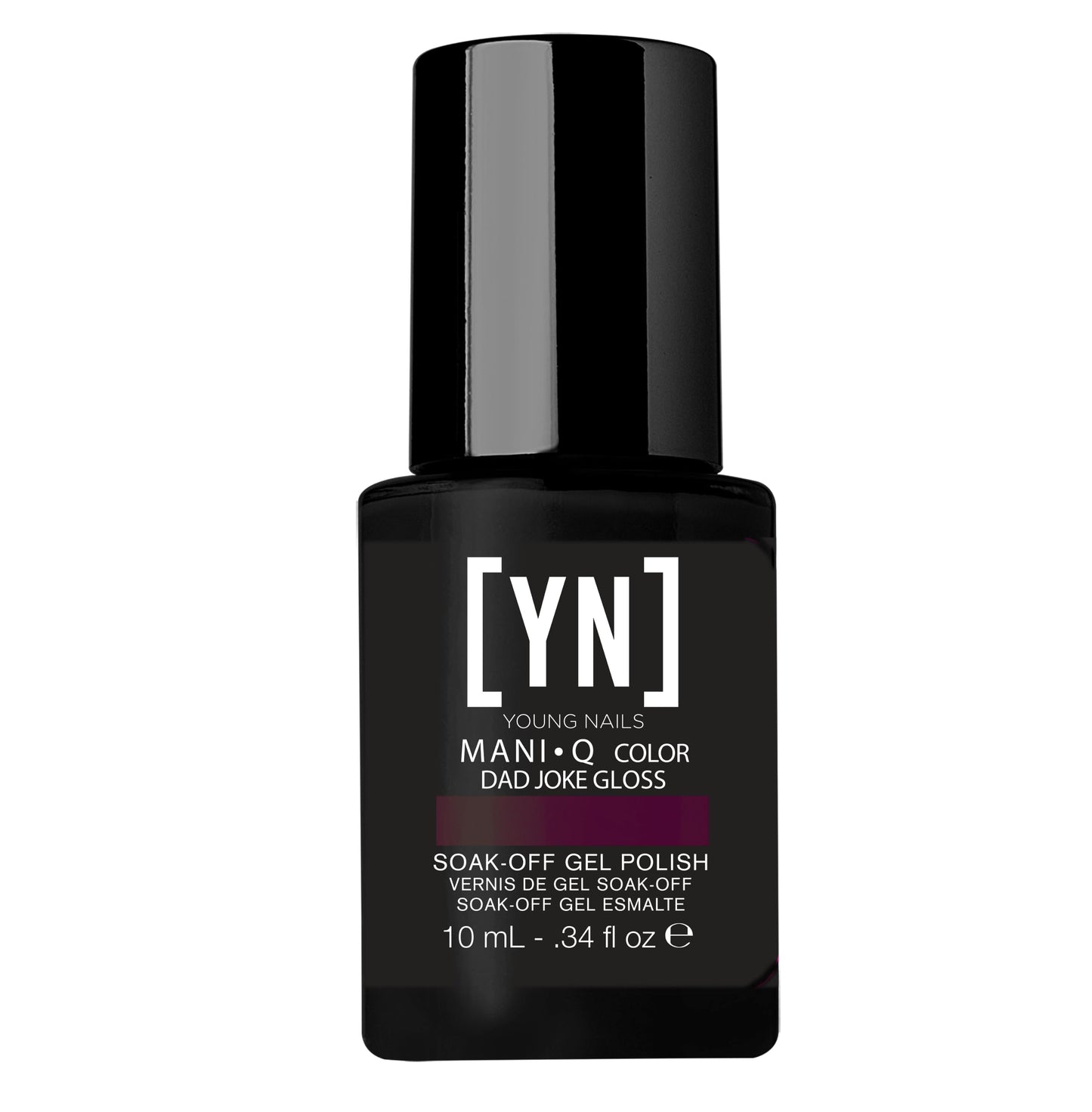 Young Nails Mani-Q Color Gel Polish - Soft Gel Nail Polish for Natural Nails, Nail Enhancements, Builder Gel, Fast Curing LED/UV Soak-Off Gel, Use w/Gel Base & Top Coat, 1/3 oz, Dad Joke