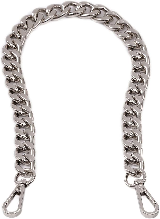 Xiazw Medium Size Fabulous Metal Shoulder Crossbody Purse Strap Replacement Bag Chain Accessories (18ââ, Silver)