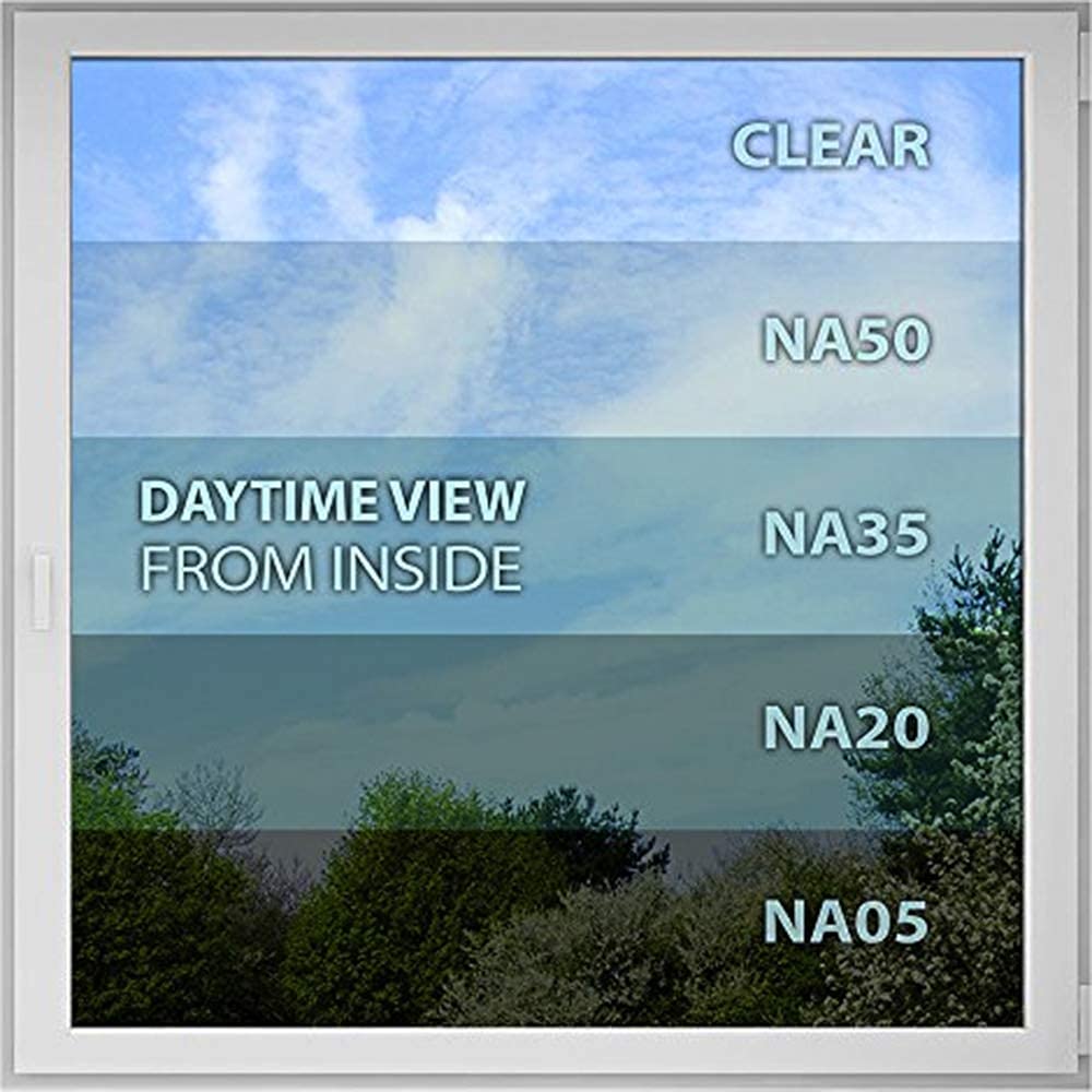 BDF NA35 Window Film Sun Control and Heat Rejection Natural Black 35 (Medium) - 36in X 50ft