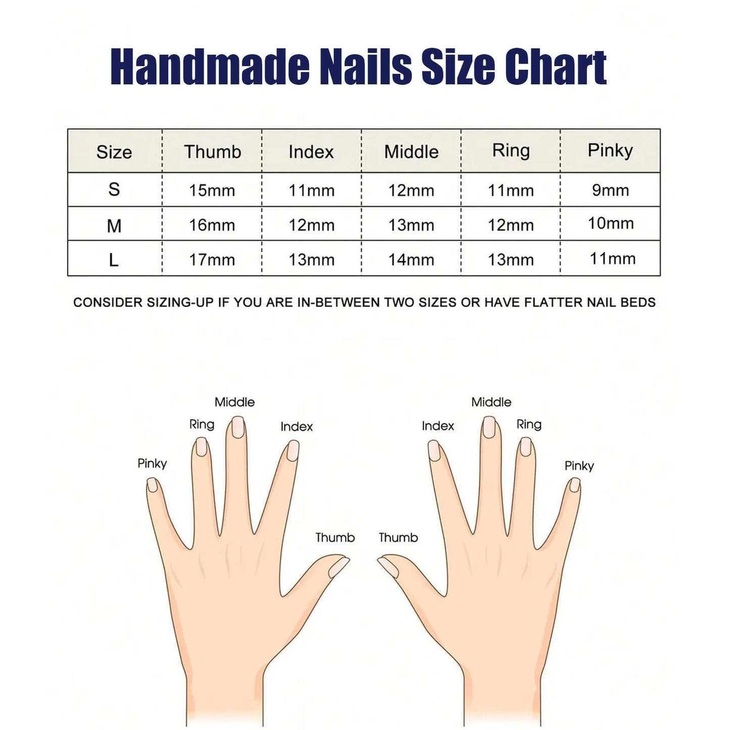 Handmade Press On Nails Almond Long Homemade Press On Nails French Tip With 3D Design Fake Nail Art For Women S
