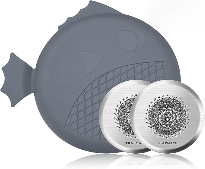 TRAPMATE Bathtub Stopper Drain Strainer Kit, Easy Clean Tub Shower Drain Hair Catcher, Anti-Clog Stainless Steel Sink Cover, Drain Protector for Bathroom Sink & Wash Basin (Patented Product)