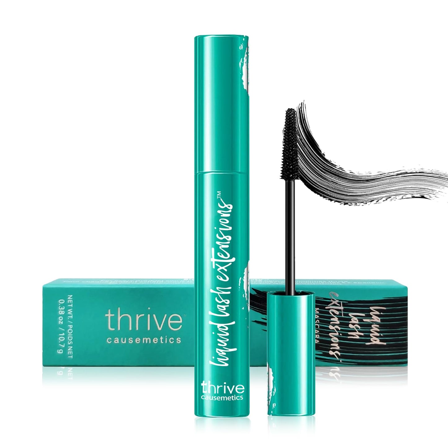 Thrive Mascar a Liquid Lash Extensions, Mascara Liquid for Lash Extensions Mascara-Brynn Thick and slender (Rich Black 10.7g 0.38 OZ) (Pack of 1)