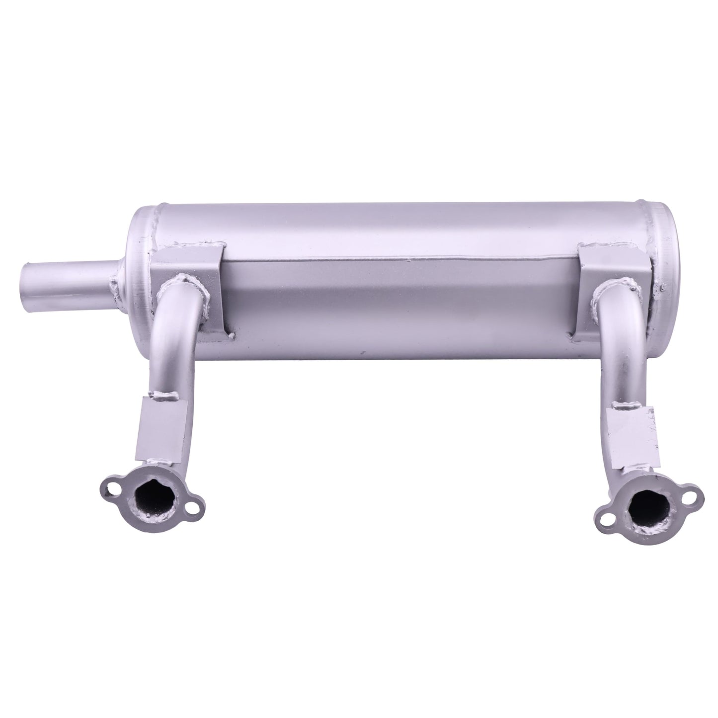 DVPARTS Low Mount Horizontal Muffler 49070-0878 Compatible with Kawasaki 651V 691V 730V 726cc
