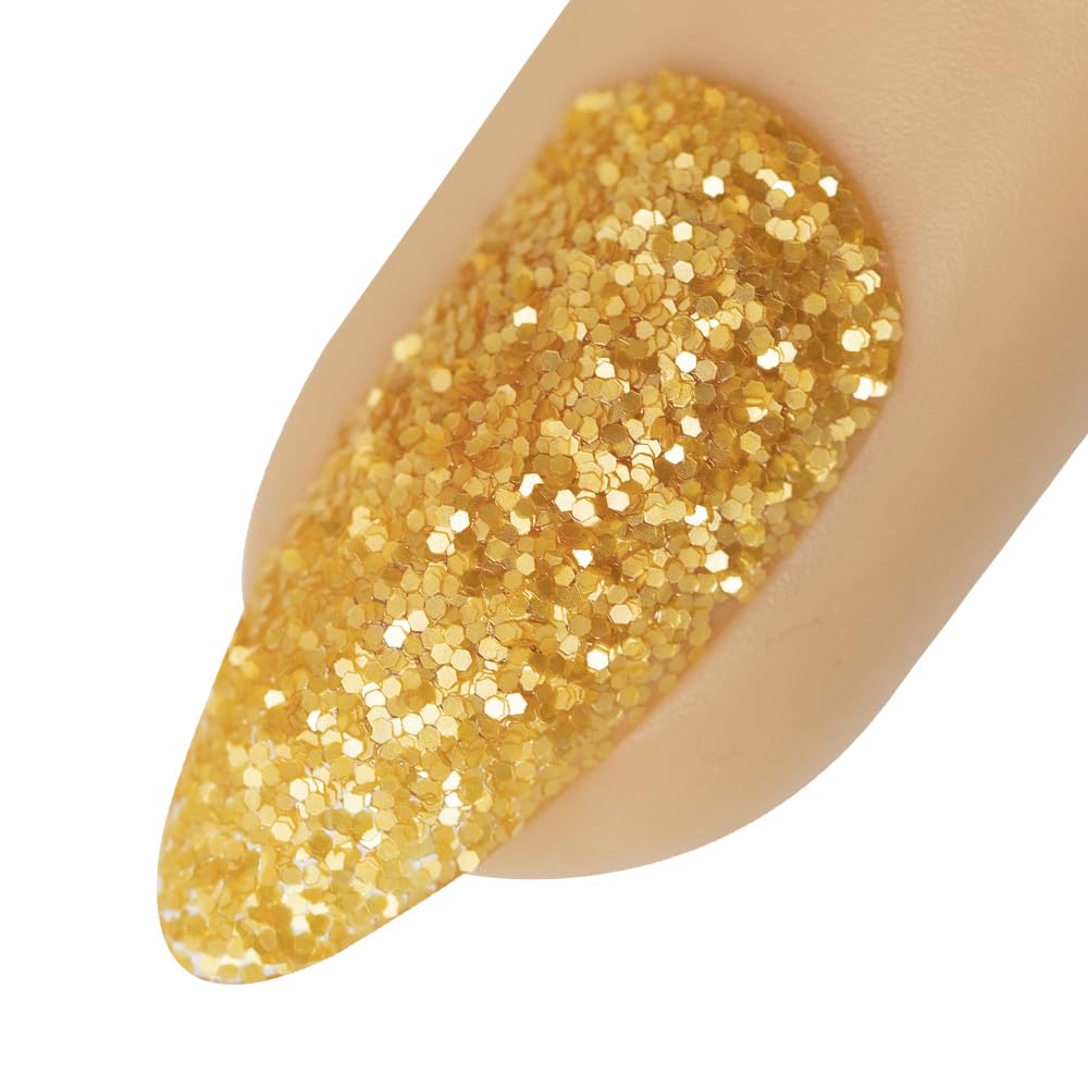 Young Nails Art Glitters - Premium Loose Nail Glitter Powder for Acrylic Nails & Gel Nails, Nail Sequins, Nail Sparkles, Nail Art Powder, Fine & Chunky Glitter, Durable, Farm Fresh, 1 oz