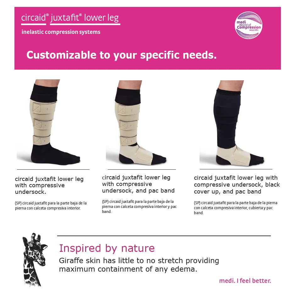 CircAid Juxtafit Essentials Lower Leg Short Beige Large