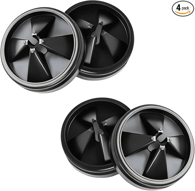 4 Pack 3 3/8 Inch Garbage Disposal Splash Guard â QCB-AM Silicone Splash Baffle with Noise Reduction, Leak-Proof Drain Protector Accessories, Compatible with InSinkErator Evolution