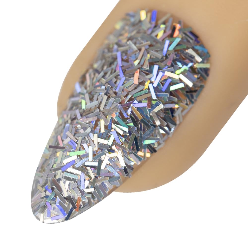 Young Nails Art Glitters - Premium Loose Nail Glitter Powder for Acrylic Nails & Gel Nails, Nail Sequins, Nail Sparkles, Nail Art Powder, Fine & Chunky Glitter, Durable, Hope Scream City, 1 oz