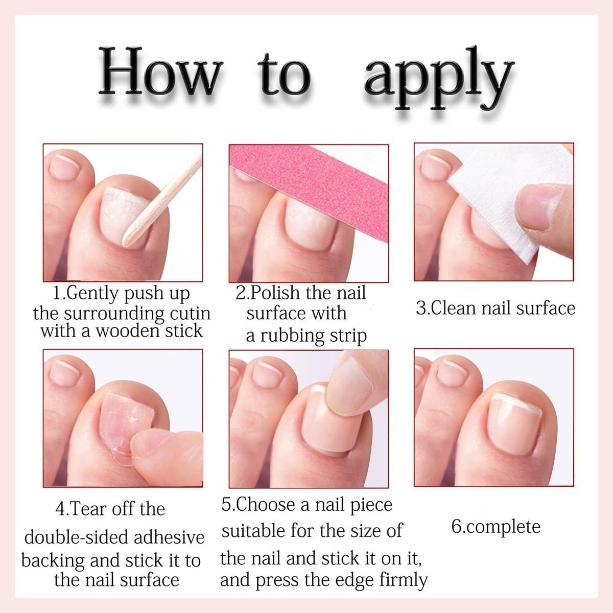 PEPFTG Pink Press on Toenails Short Square Fake Toenails French Tip Toenail Press ons with Pearl Design Handmade Summer Acrylic Stick on Toenail for Women Nails Art Decoration 24Pcs