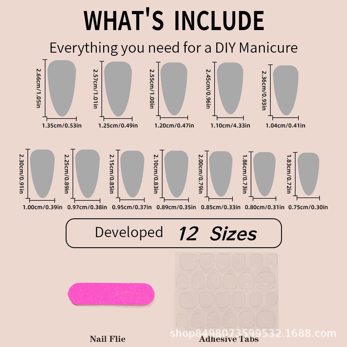FANTACIEL Almond Press On Nails, Light Pink Bow False Nails Full Cover Glossy Glue On Nails, Cute Romantic Fake Nails for Women Valentine’s Day Date Party 24PCS