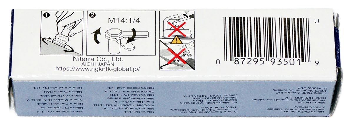 NGK LKAR7BIX-11S Iridium IX Spark Plug (93501 Iridium Ix), 4 Pack