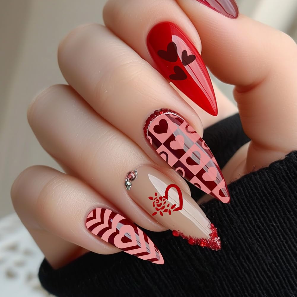 beinkmake 3Pcs Holiday Nail Stamping Plate Set Seasonal Halloween Christmas Nail Stamp Templates Valentine St. Patrick's Day Metal Reusable Tools with Stamper Scraper for Manicure Printing