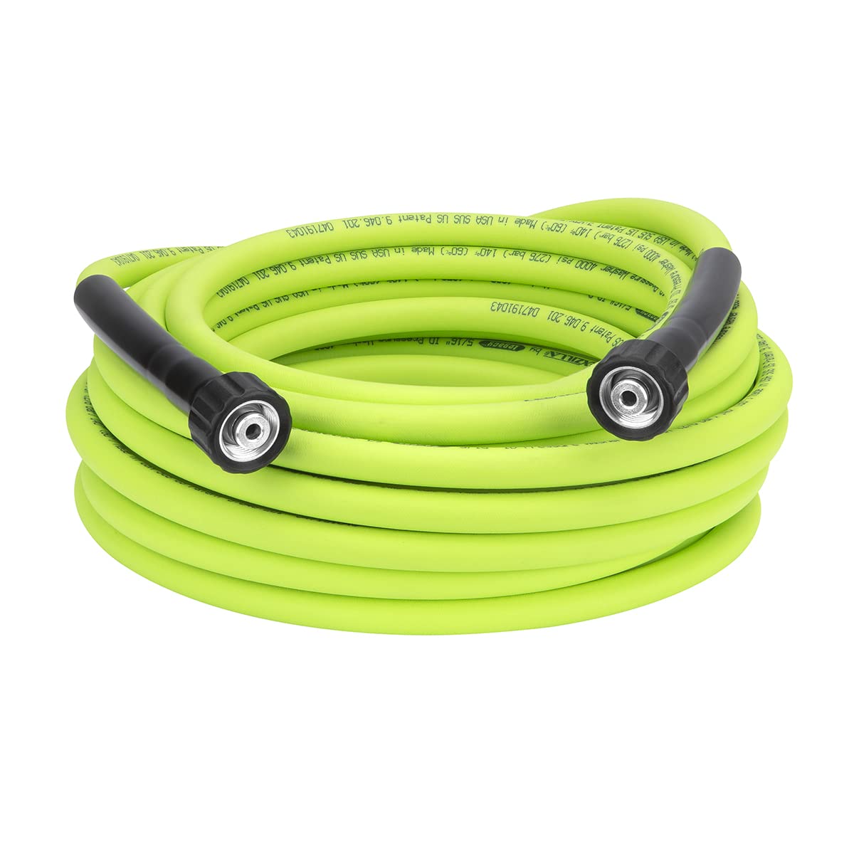 Flexzilla® Pressure Washer Hose, 5/16" x 50â, 4000 PSI, M22 Fittings, ZillaGreen®
