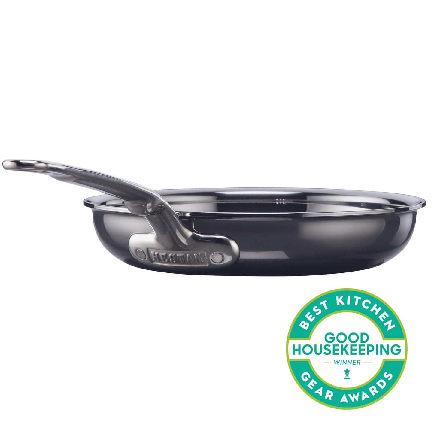 Hestan - NanoBond Collection - Titanium Stainless Steel 8.5-Inch Frying Pan - Toxin, PFAS, & Chemical Free Clean Cookware, Induction Cooktop Compatible
