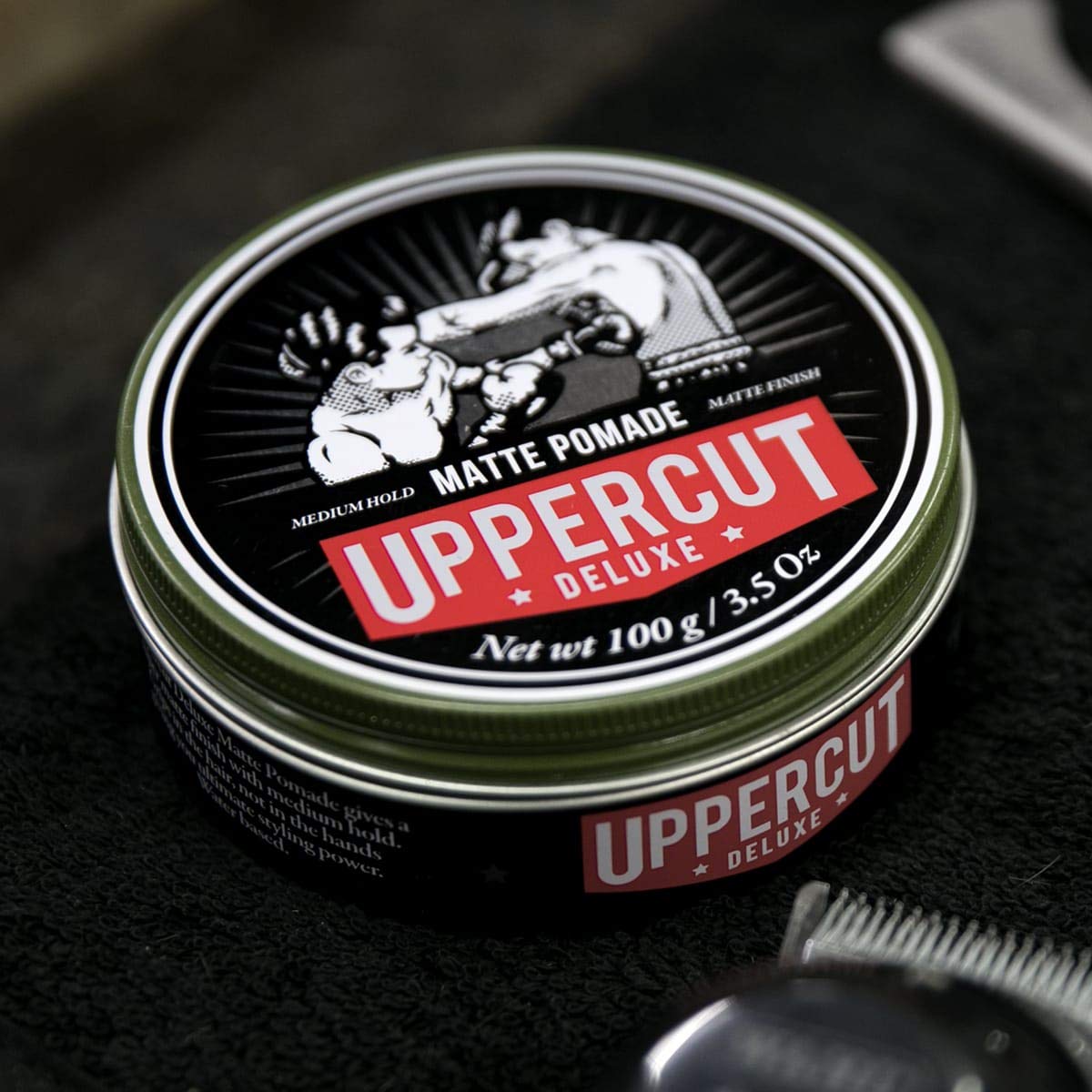 UPPERCUT DELUXE Matte Pomade for Men – Medium Hold, No Shine, Water-Based Hair Styling Cream, Easy Wash Out, Natural Matte Finish, 3.5 oz / 100 g