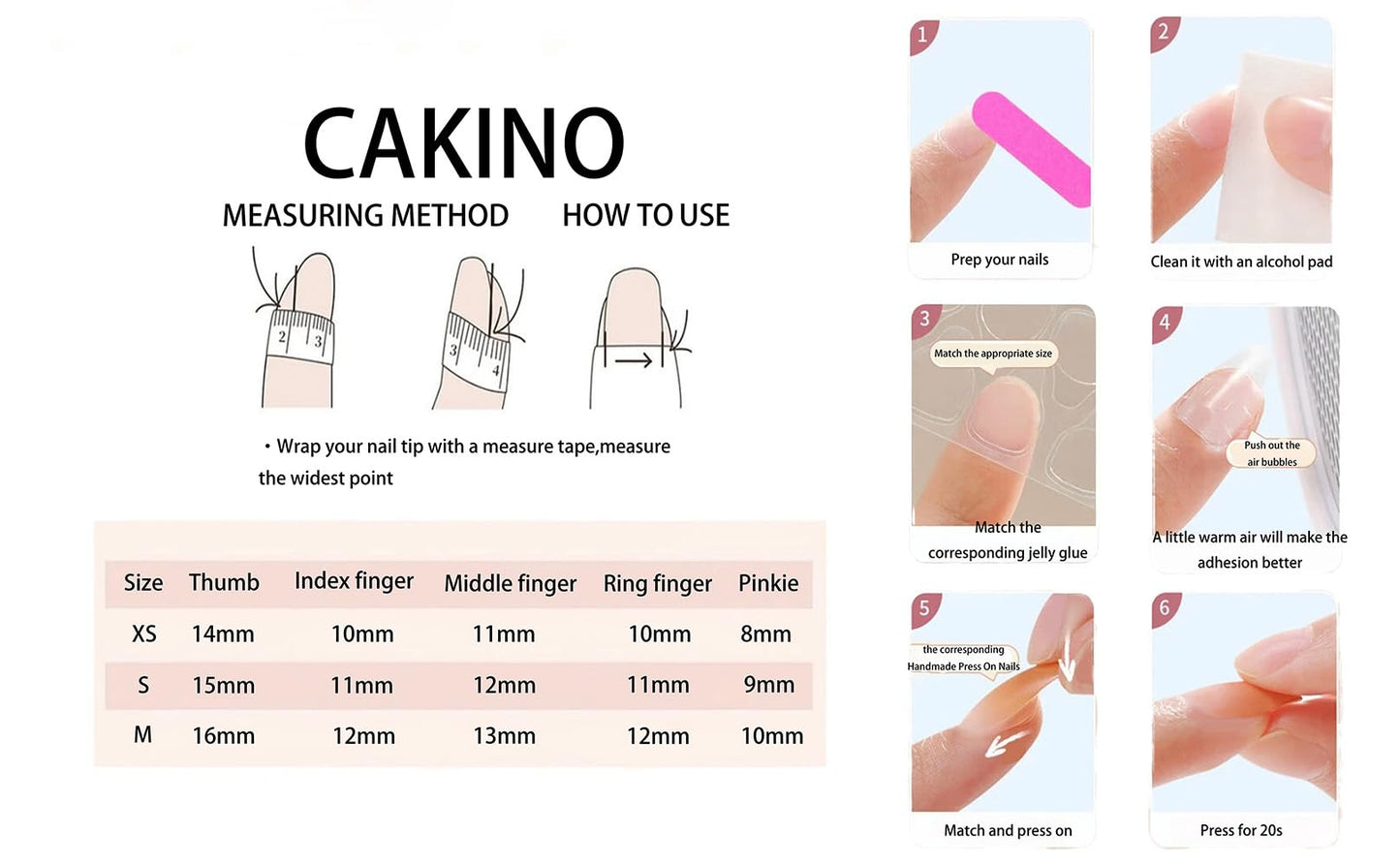 10Pcs Short Square Handmade Press On Nails | Easy Apply & Remove, Reusable Salon Quality Nails | Elegant Blush Pink Fake Nails with 3D Sakura Flower, Gold Seashell & Rhinestone Accents (O912, M)