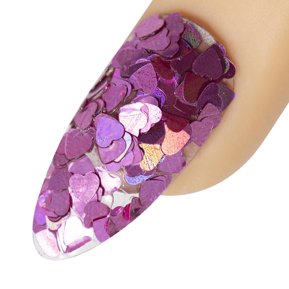 Young Nails Art Glitters - Premium Loose Nail Glitter Powder for Acrylic Nails & Gel Nails, Nail Sequins, Nail Sparkles, Nail Art Powder, Fine & Chunky Glitter, Durable, Cartwheel Trophy, 1 oz