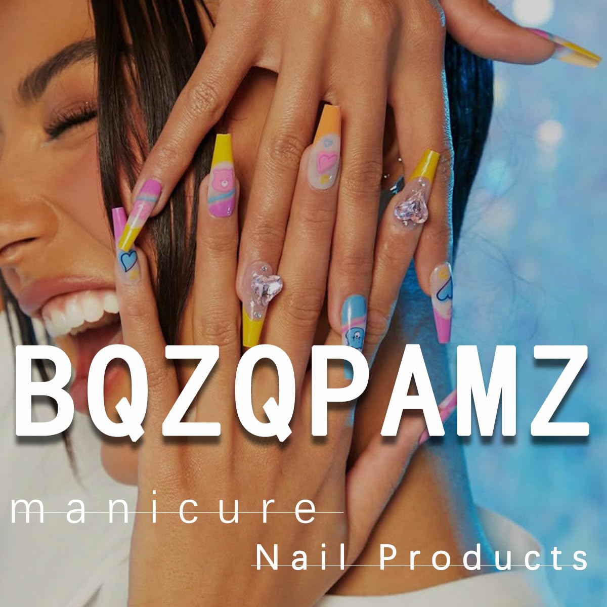 24Pcs Valentines Press on Nails Short Almond Red Heart Fake Nails with Flower Stripe Star Design Glue on Nails Pink Glossy Holiday False Nails for Women DIY Valentine Nail Decoration Supplies