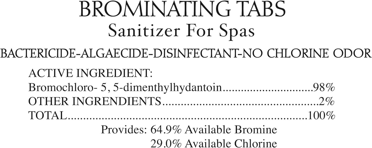 SpaChoice 1.5-Pounds Premium Brominating Tabs Sanitizer for Spas, Bromine Tablets for Spa Hot Tub, Made in USA