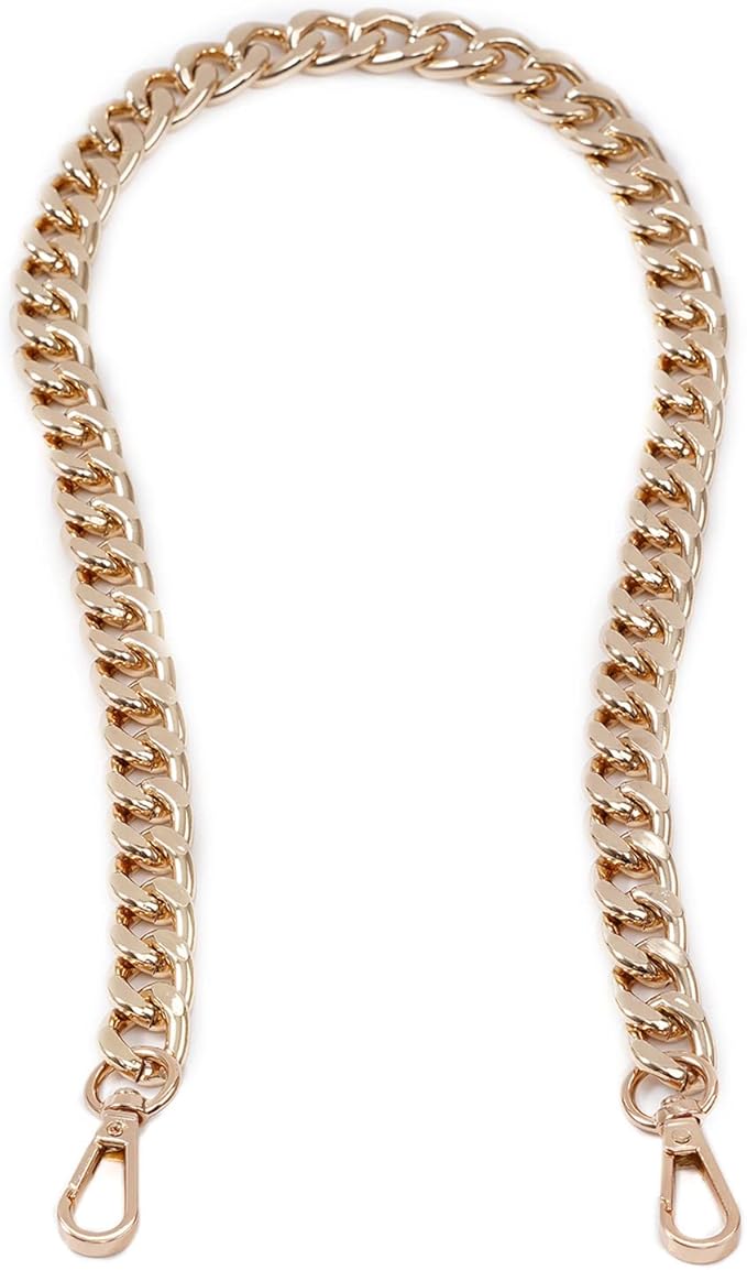 Xiazw Medium Size Fabulous Metal Shoulder Crossbody Purse Strap Replacement Bag Chain Accessories (26ââ, Gold)