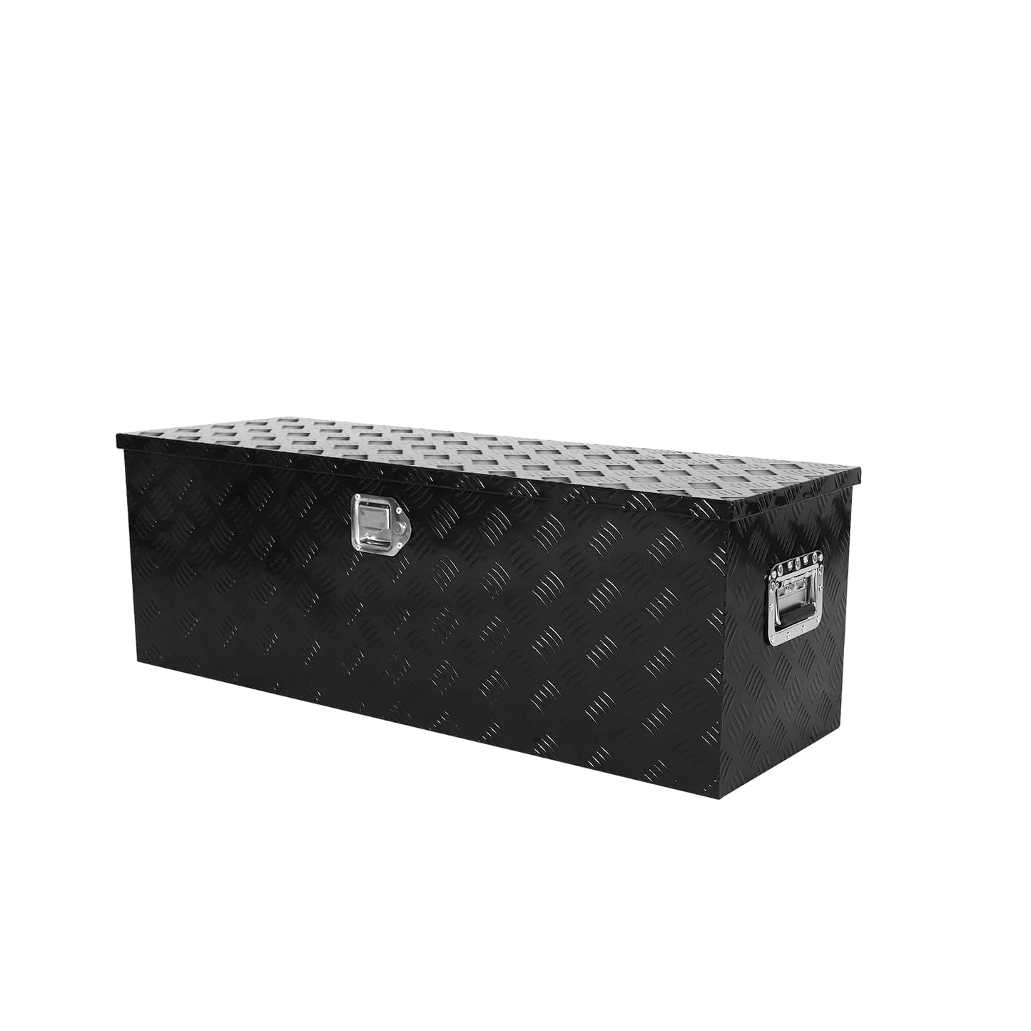 44 inch Truck Tool Box,Aluminum Truck Bed Tool Box w/Handled Lock and keys,Universal Fit for Pickup Truck,Trailer,Vehicle,UTV,ATV-Black,44 X 15 X 15 inch
