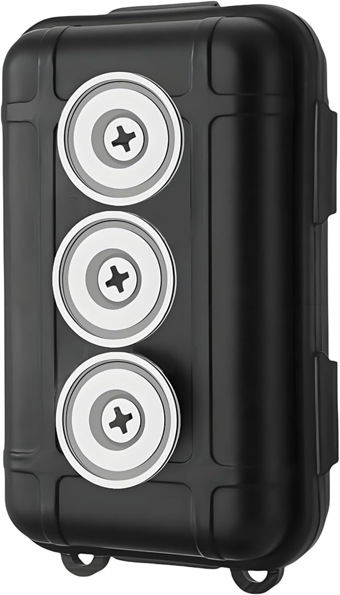 Magnetic Key Holder for Car, Hide A Key Outside Magnetic Key Box, Waterproof Secure Car Key Case with Strong Magnets for Under Car,Outdoor Travel,Spare Key Hider for Home