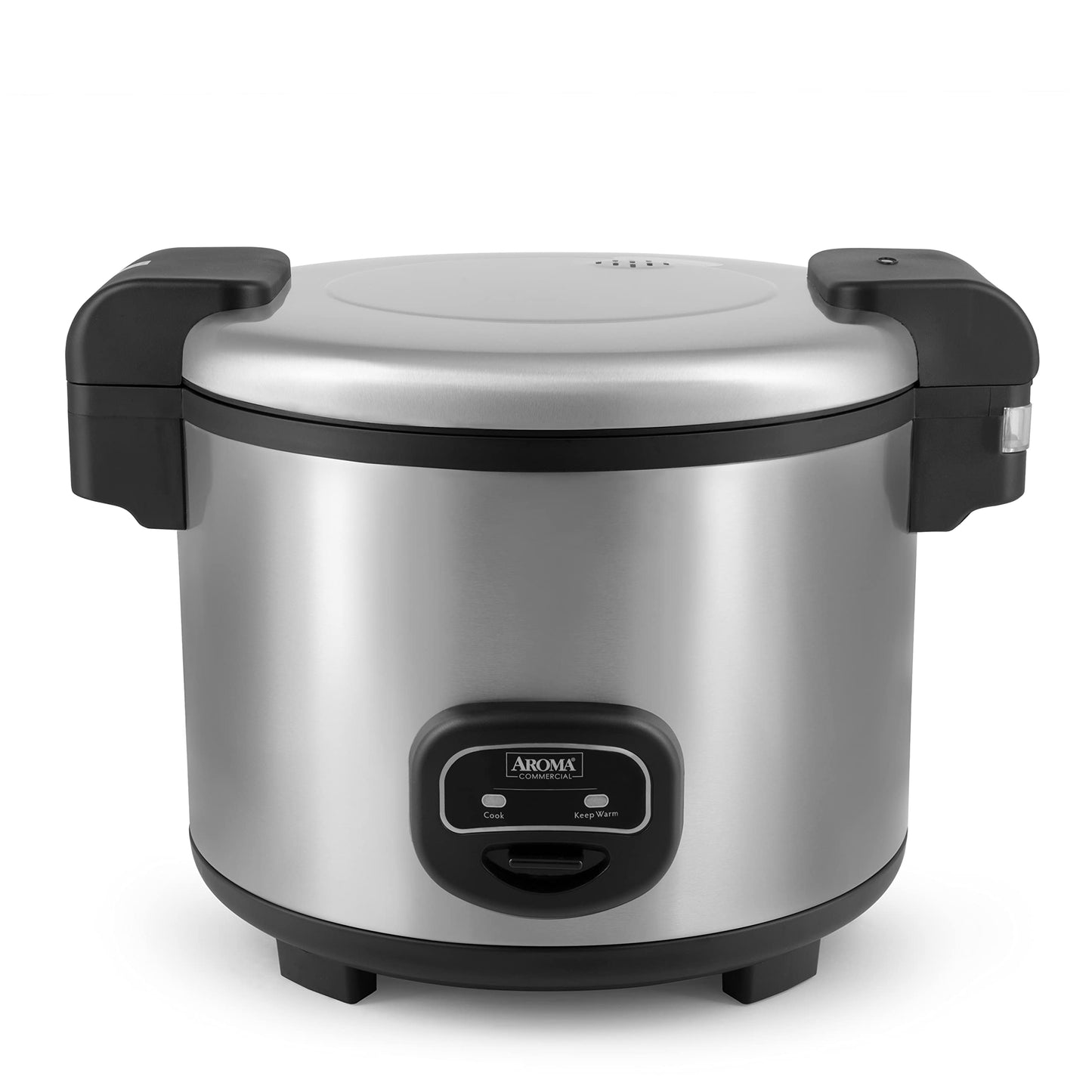 Aroma Housewares 60-Cup (Cooked) (30-Cup UNCOOKED) Commercial Rice Cooker, Stainless Steel Exterior (ARC-1130S) & ARC-360-NGP 20-Cup Pot-Style Rice Cooker & Food Steamer, White