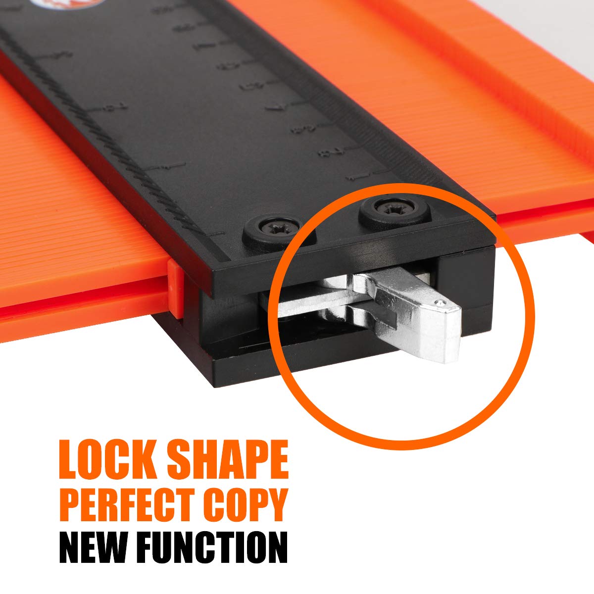 Saker Contour Gauge Duplication-Adjustable Lock-Precisely Copy Irregular Shape-Irregular Woodworking Tracing-Must Have Tool Christmas Gifts for DIY Handyman Men Husband Dad 10 Inch+5 Inch