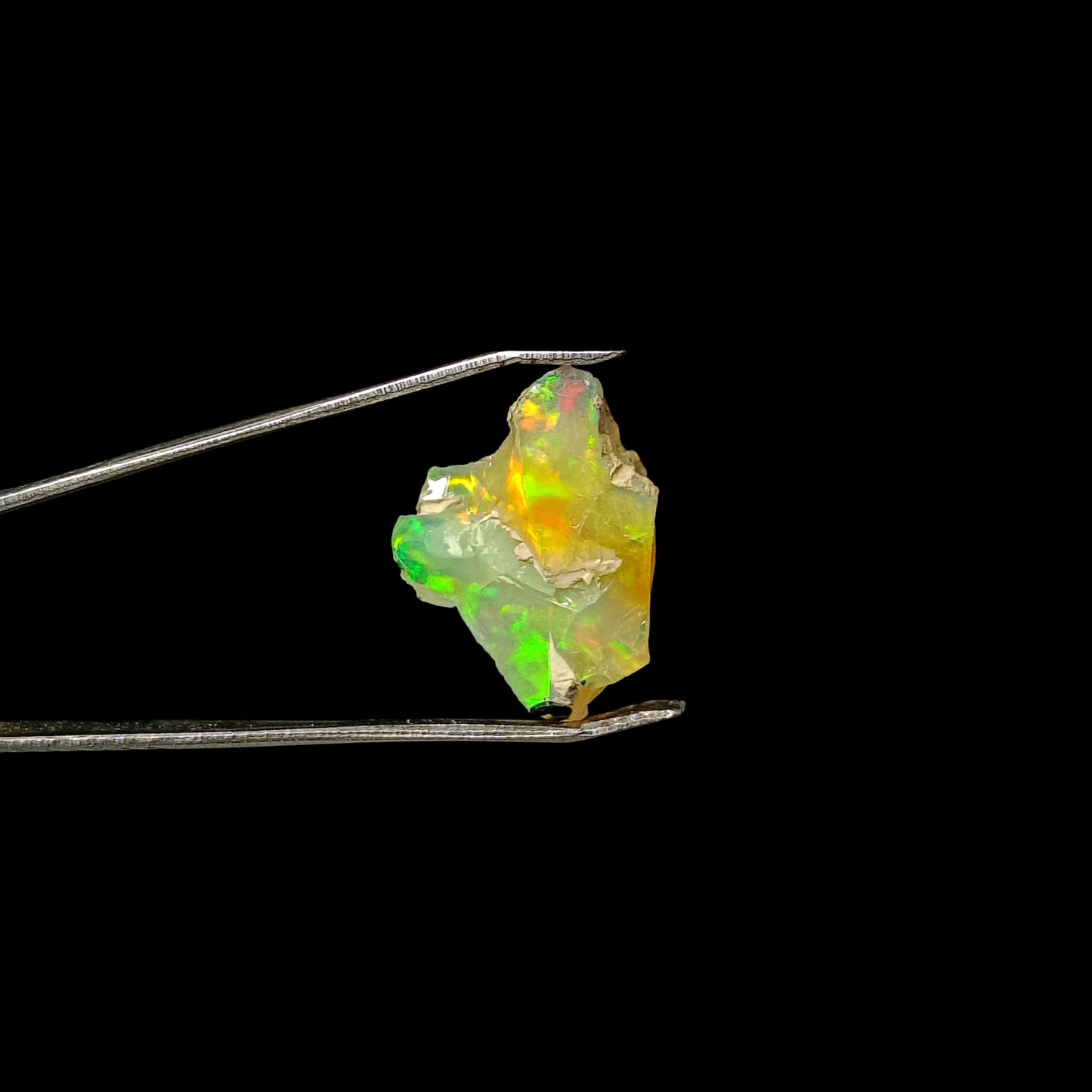 Aemmbriluxe™ 7.61 Cts Natural Ethiopian Welo Opal Rough Stone Single Piece, October Birthstone, Raw Fire Crystals Rock, Play of Colors, Jewelry Making Gemstones, Handpicked, Ultra Fire Striking Opal