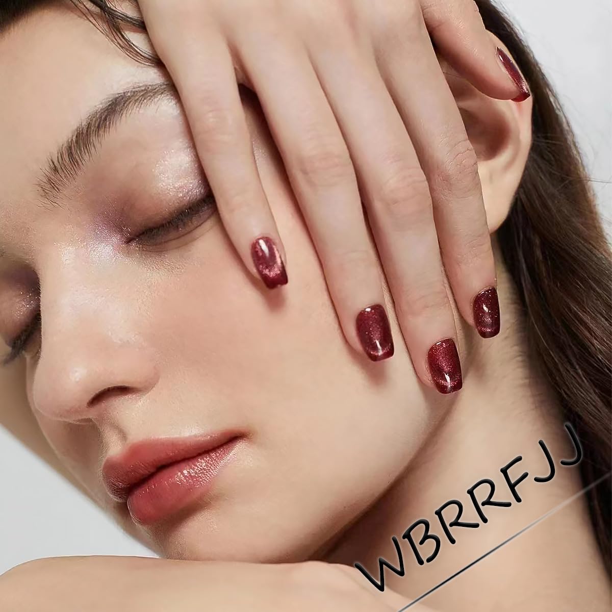 24Pcs Valentine's Day French Tip Press on Nails Medium Coffin Fake Nails with Silver Pink Glitter Heart Design Full Cover Artificial Glue on Nails Romantic Valentines Stick on Nails for Women DIY