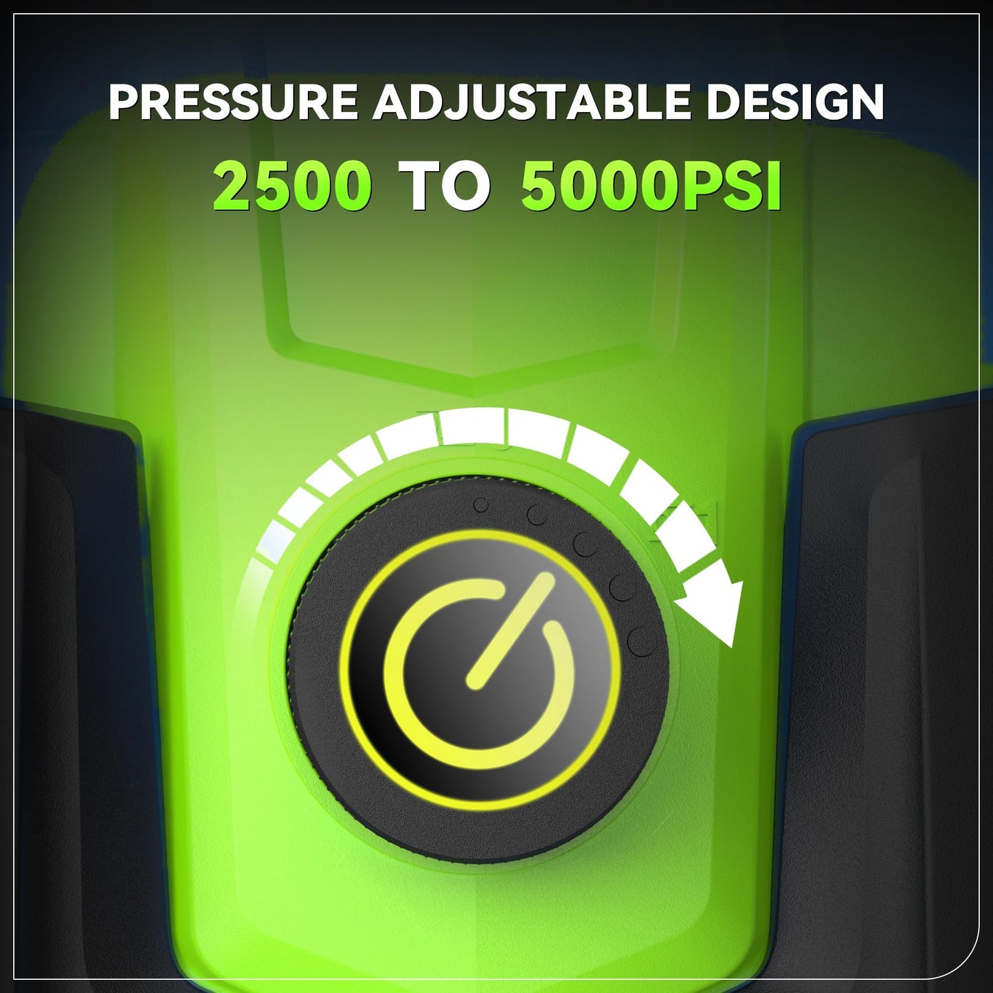 5000 PSI Professional Electric Pressure Washer,4.0 GPM Heavy Duty Power Washer with 4 Nozzles,Foam Cannon,33FT Hose and 500ml Soap Bottle for Home/Cars(Green)