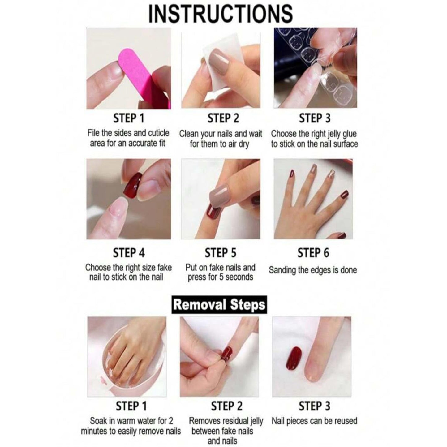 NAIL ANGEL 10PCS/SET Glamorous Handmade Press on nails Glitter Mixed Rhinestone French Long Coffin Nails Party Nails XXL Long Artifical Tips ZJ-04(S)