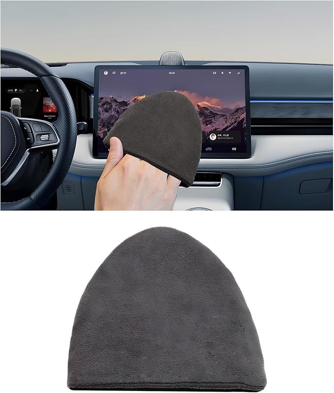 Car Screen Cleaner, 4.72"Ã3.94" Triangle Auto Touch Screen Cleaner Microfiber Cleaning Pad, Scratch-Free Microfiber Cleaning Wipe for Vehicle Dashboard LCD Display Laptop