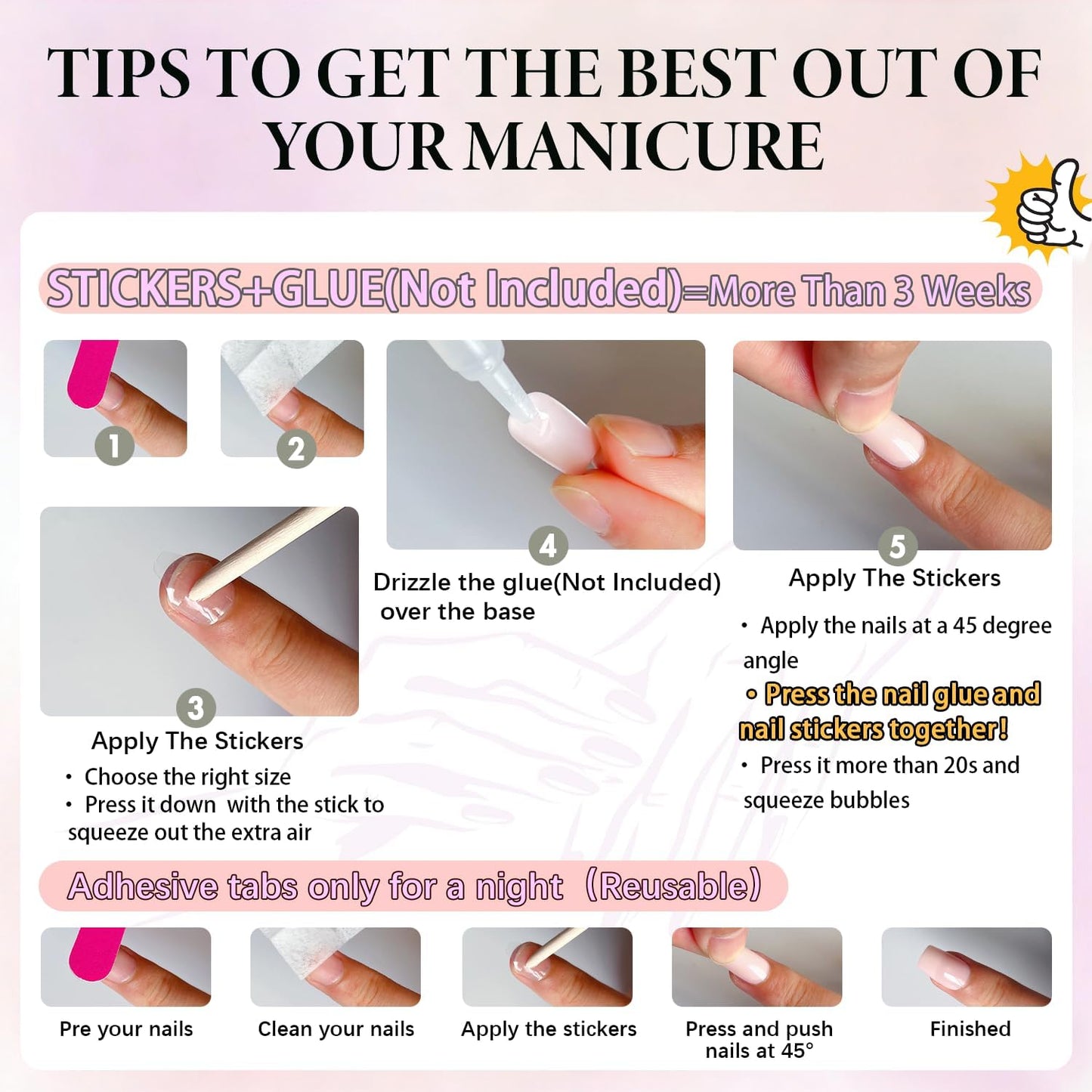 KQueenest Cat Eye Press On Nails Almond - Pastel Pale Pink Press On Nails Medium Stiletto, 30 Pcs 15 Sizes Glitter Fake Nails Press ons, Upgrade Thick Quality Bling Reflective Glue on Nail for Women