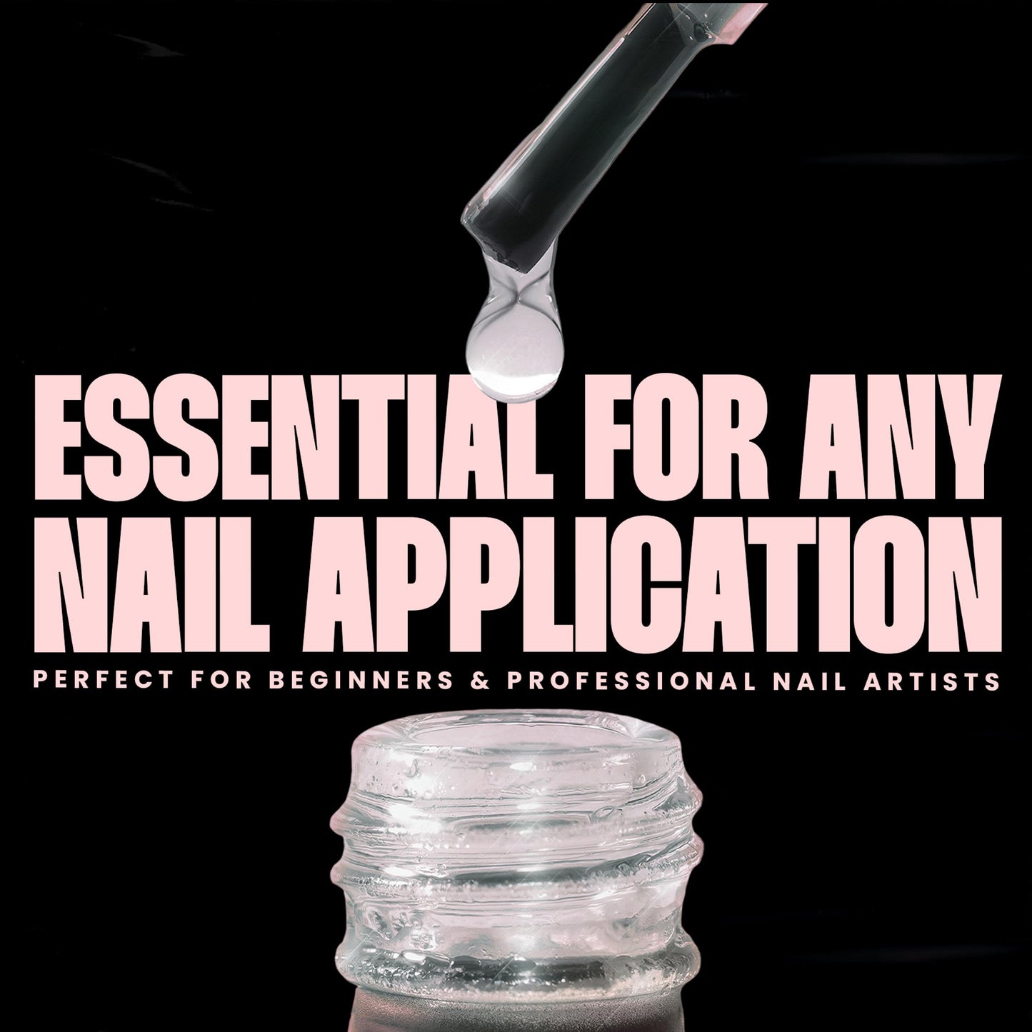 V Beauty Pure Gel Base Coat - Long-Lasting Base Gel Polish for Strong Adhesion, Chip-Free Wear & Smooth Application, Protects Natural Nails, Works with Any Nail Polish
