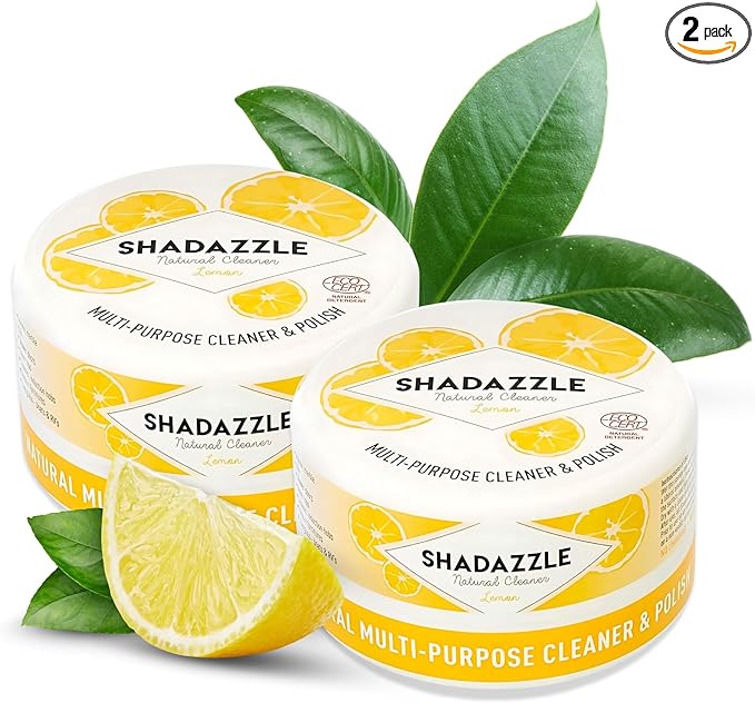 Shadazzle Natural All Purpose Cleaner and Polish â Eco friendly Multi-purpose Cleaning Product (2 Packs, Lemon)