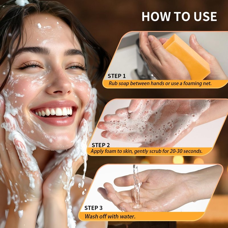 ceedoo Kojic Acid Soap for Dark Spot Remover Bars with Turmeric, Vitamin C, Retinol, Collagen with Hyaluronic Acid, Vitamin E, Shea Butter, Castile Olive Oil - 3.52 OZ x 2 Bars with Bag