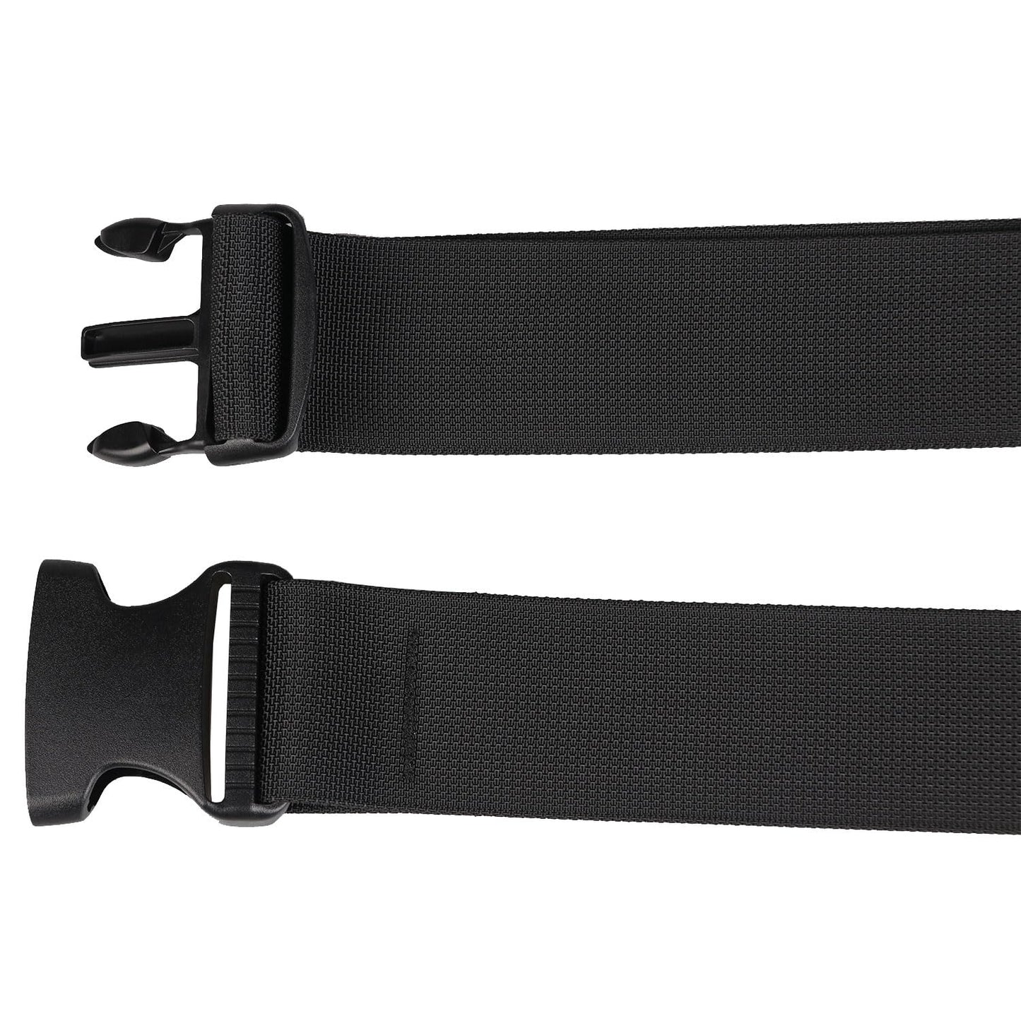 MAGARROW 1.5-Inch Luggage Straps Buckle Packing Strap Adjustable Belts Suitcase Secure Accessory for Travel (Black, 1.5'' x 78")"
