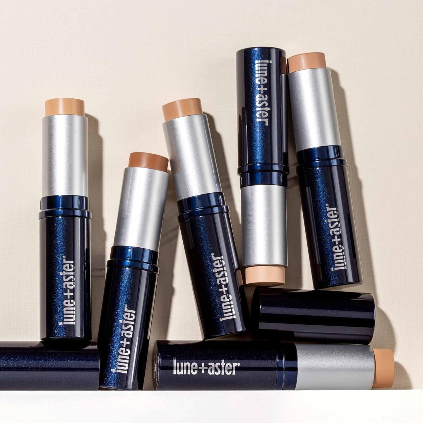 Lune+Aster Dawn to Dusk Foundation Stick - Medium/Deep - A cream foundation stick infused with good-for-you ingredients that delivers long-lasting, undetectable coverage for a flawless complexion