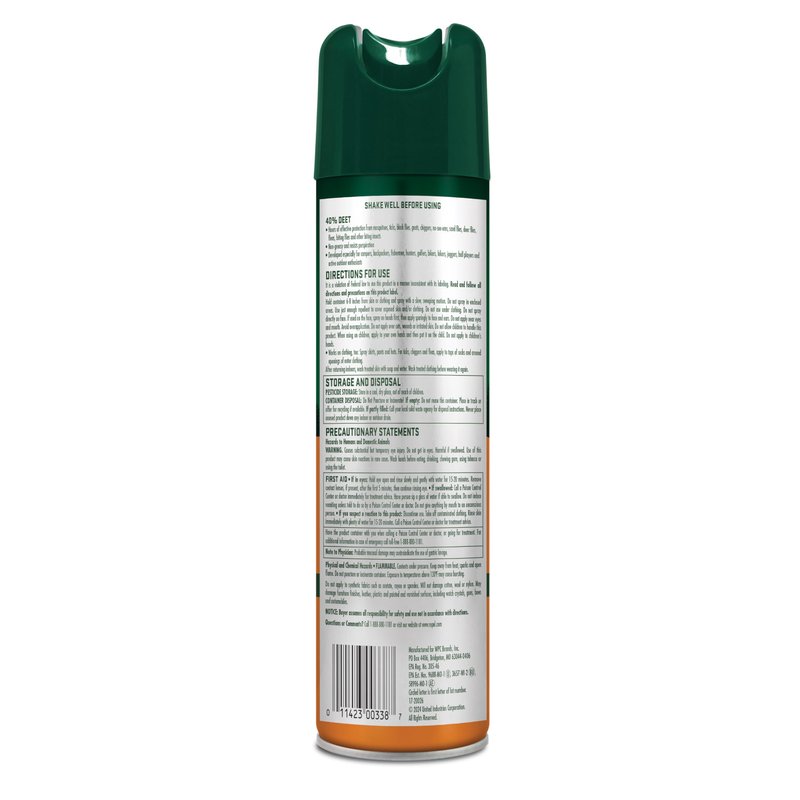 Repel Insect Repellent Sportsmen Max Formula 40% DEET, 6.5 Ounces, Long-Lasting Aerosol Insect Repellent Spray Repels Mosquitoes, Ticks, Gnats, Biting Flies, Chiggers and Fleas, 3 Pack