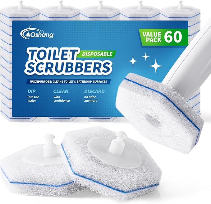 Compatible with Clorox Toilet Wand â Disposable Toilet Brush Head Refills (60 Count), Wand Not Included