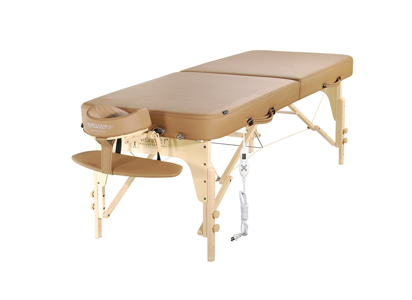 Master Massage 30" Full Size Phoenix Therma Top Portable Massage Table Package (Built in Heating Pads)- Esthetician Bed- Folding Foldable Beauty Salon Tattoo Facial Lash Bed with Heated Top, Otter