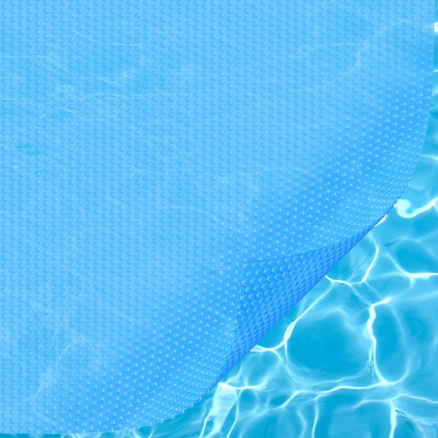 VEVOR Solar Pool Cover, 28 x 14 ft Rectangle Solar Cover 16 mil for Pools, Inground Above Ground Swimming Pool Solar Blanket with Bubble, Heat Retaining Solar Covers Blue
