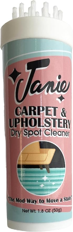 Janie Dry Stick Spot Cleaner (1.8 oz) â Instant Stain Remover Stick for Upholstery â Magic Eraser Pen for Furniture Stains â Compact, Safe, and Easy to Use