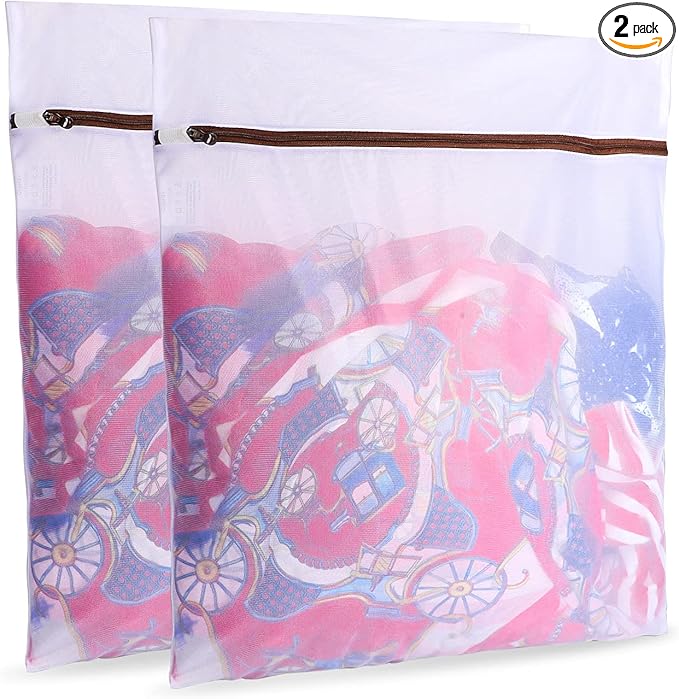 GOGOODA Mesh Laundry Bags for Delicates Durable Protective Wash Bags Travel Storage Bags for Intimates Lingerie, 2PCSï¼2XLï¼