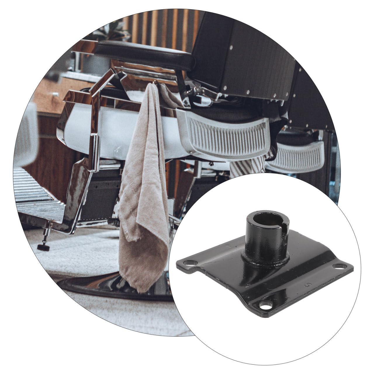JECOMPRIS Barber Chair Accessories Barber Chair Replacement Hydraulic Connector Heavy-Duty Barber Salon Repair Sturdy Repair Repairing Part Connector Part