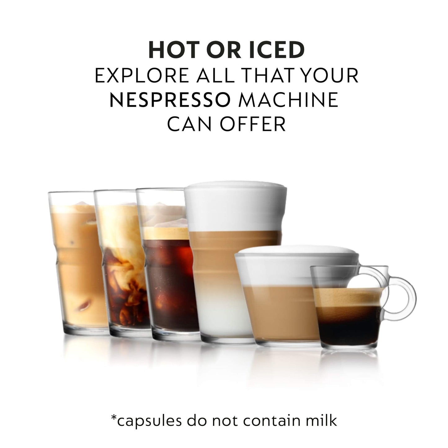 Nespresso Capsules Original Line, Ispirazione Favorites Variety Pack, Medium & Dark Roast Espresso Coffee, 50 Count Coffee Pods